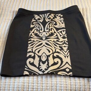 Grace Elements Black and Cream Pencil Skirt